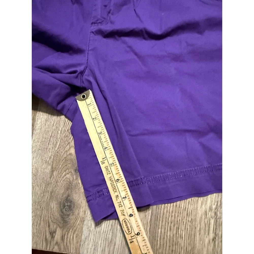 Just My Size Shorts Women Size 20W Purple Crown Jewel Pockets Stretch Casual
